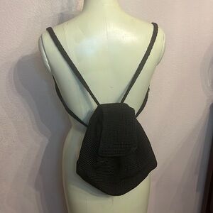 The Sak knitted black backpack